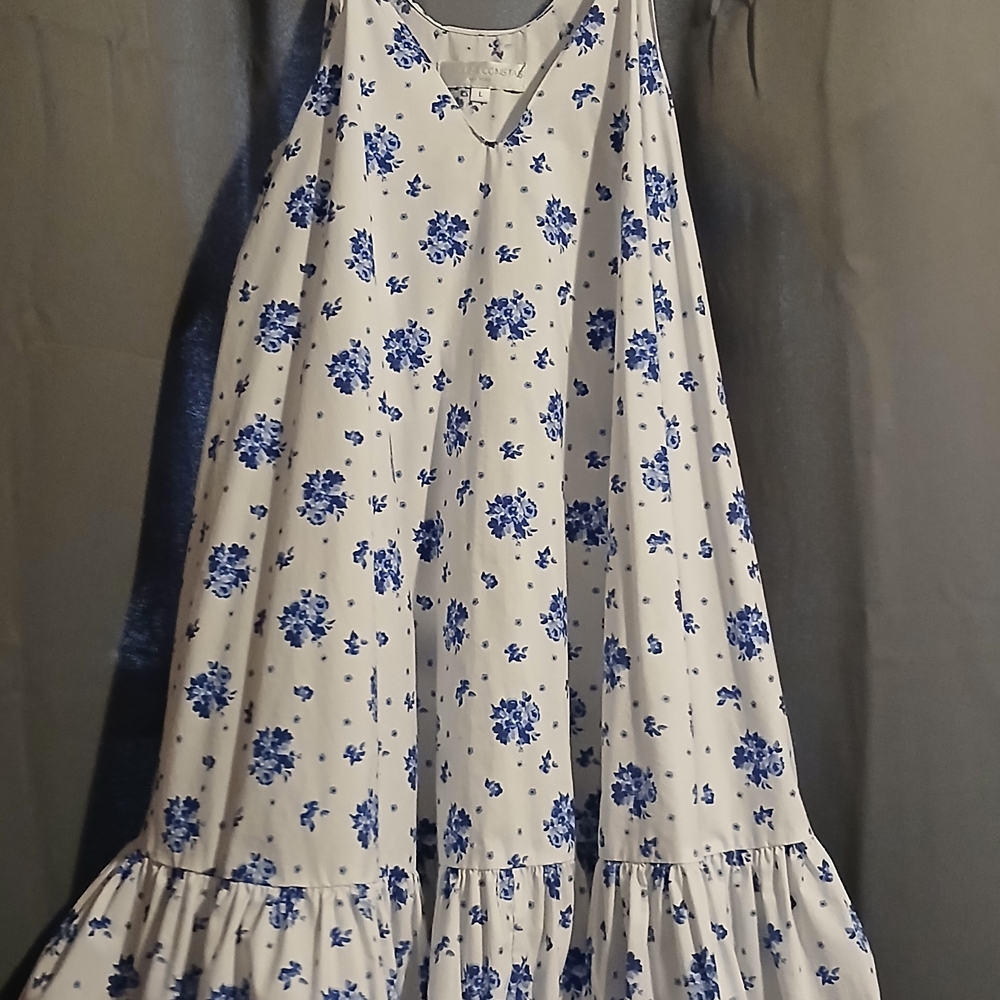 Caroline Constas White Cream Halter Sundress